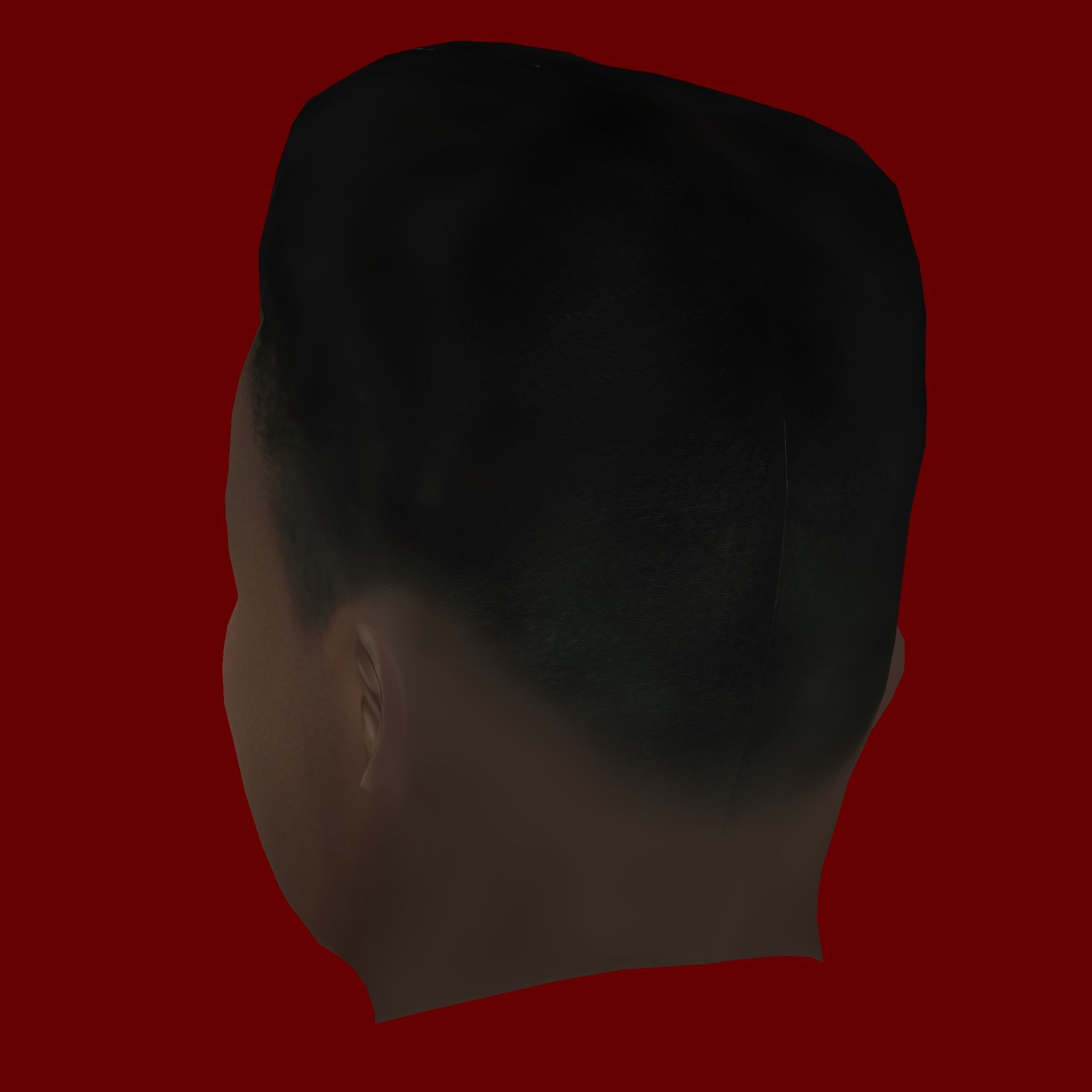 Andre Onana Head - Low poly head for game Low-poly 3D model_3