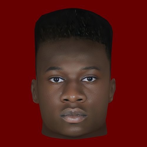 Andre Onana Head - Low poly head for game Low-poly 3D model
