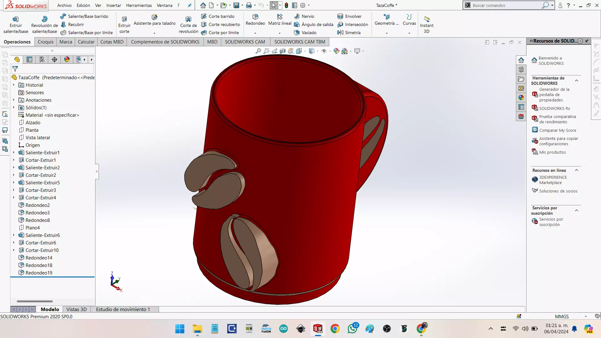 TASA DE CAFE Free 3D print model