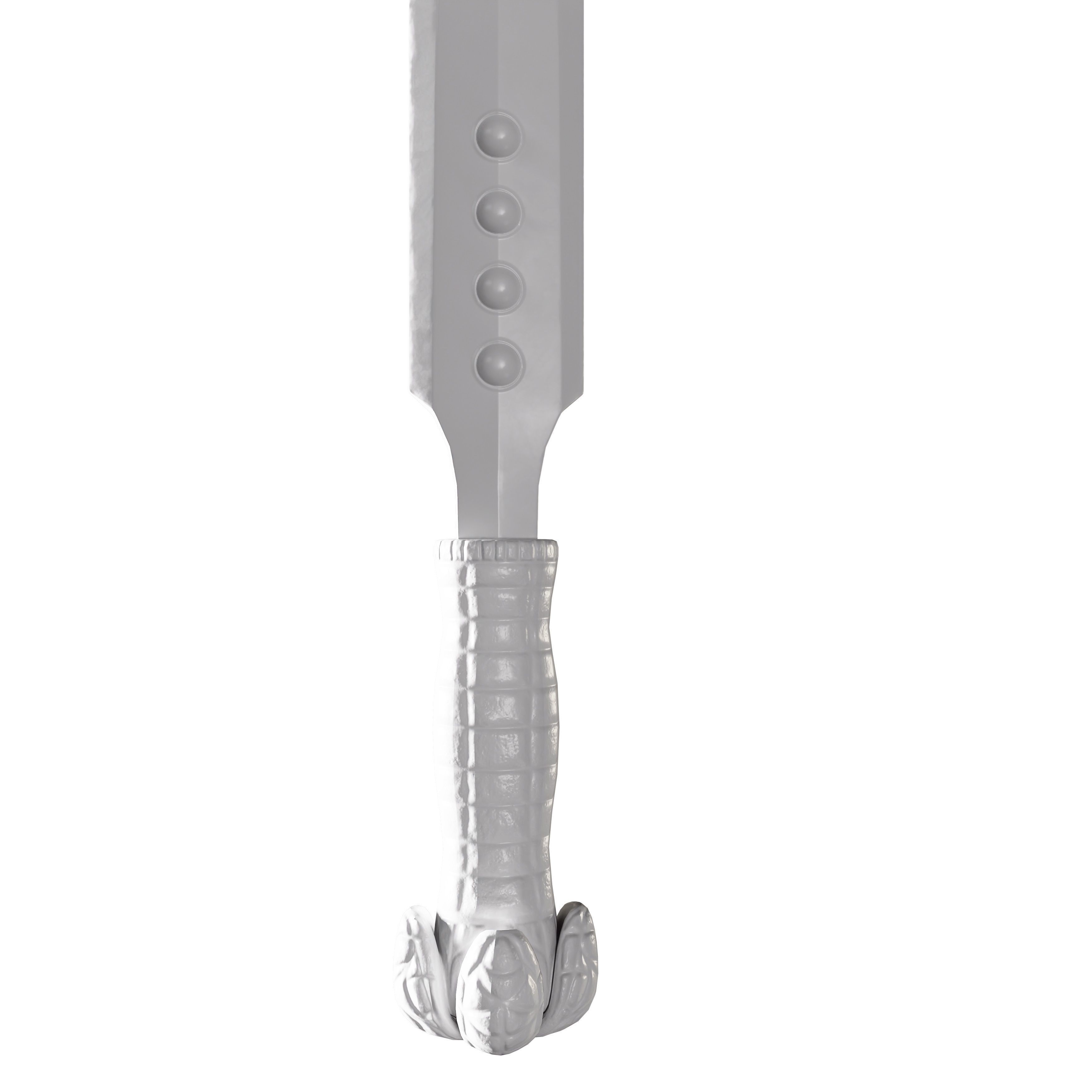 Axe and Sword Low-poly 3D model_11