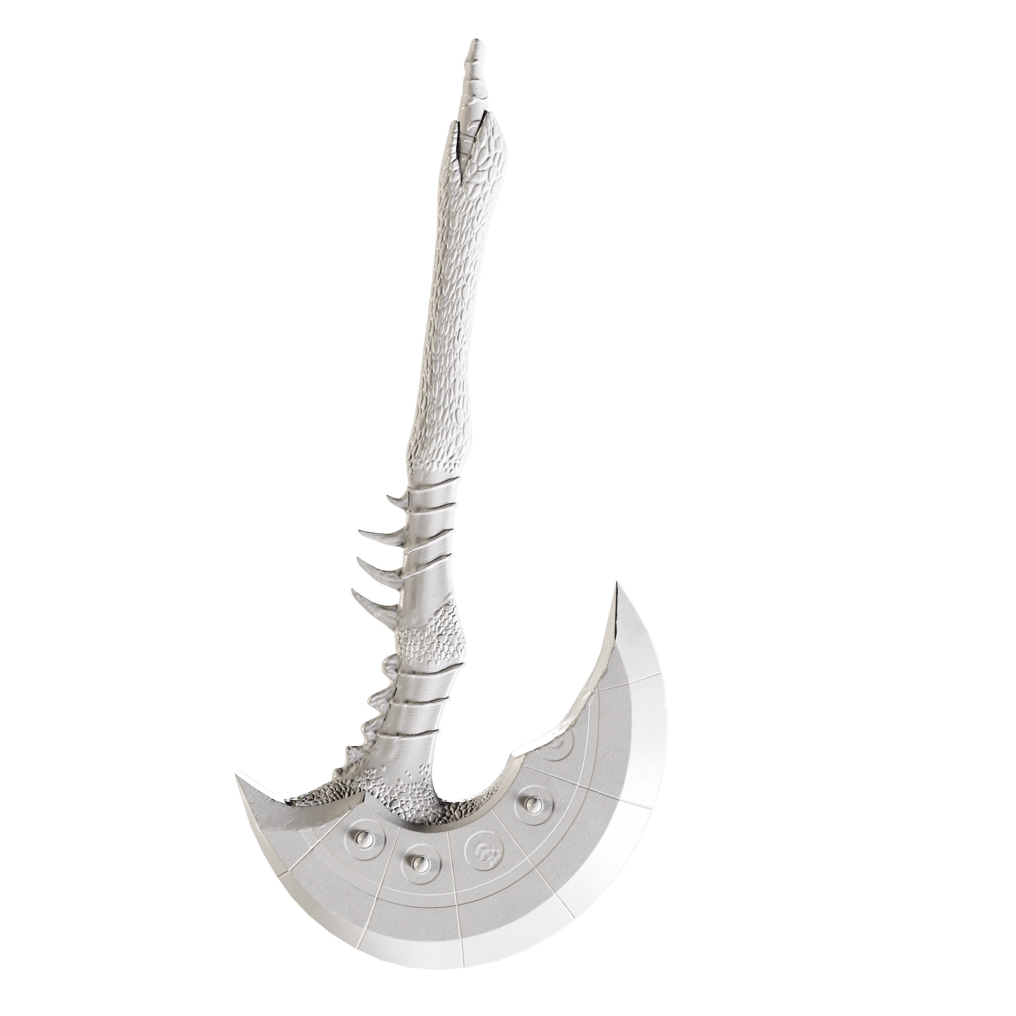 Axe and Sword Low-poly 3D model_8