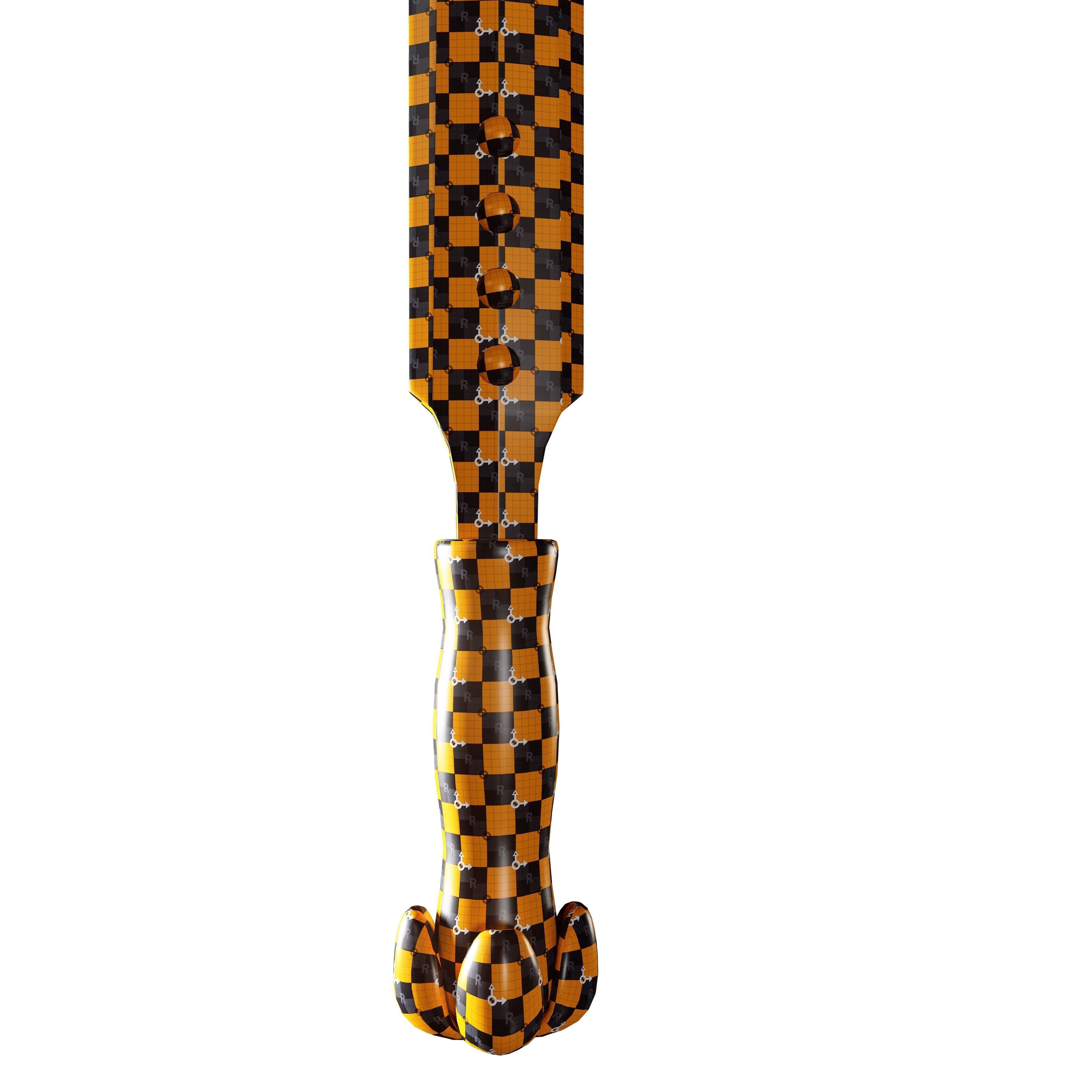 Axe and Sword Low-poly 3D model_10