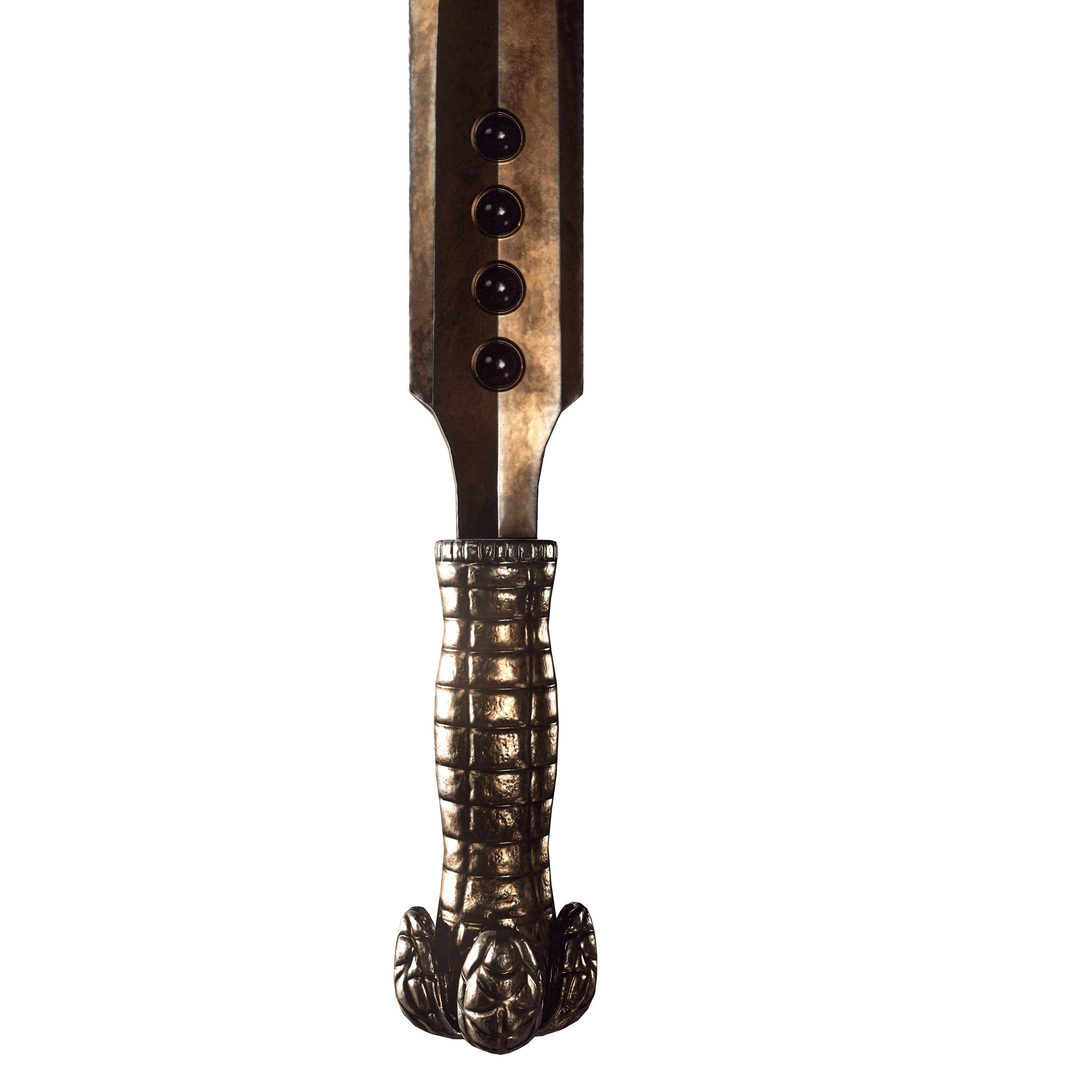 Axe and Sword Low-poly 3D model_4