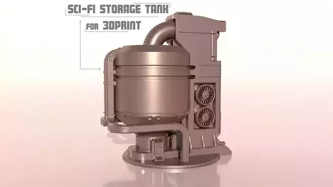 SCI-FI STORAGE TANK for 3Dprint 3D print model