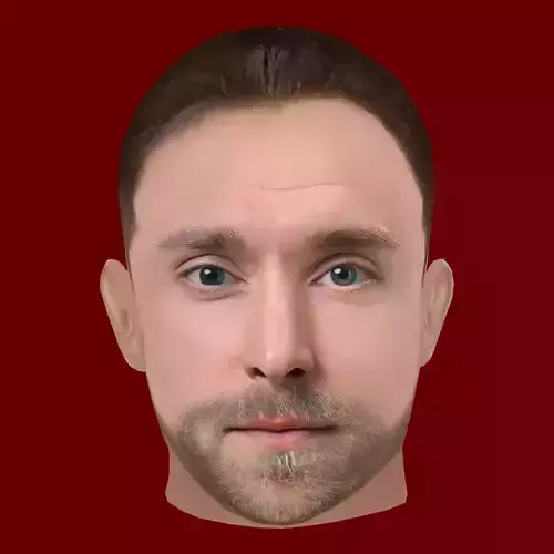 Christian Eriksen Head - Low poly head for game