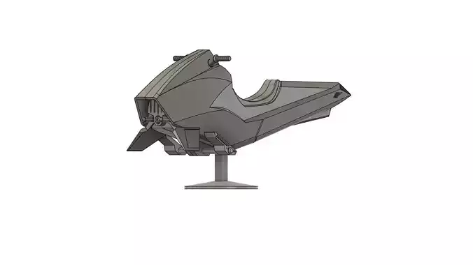 clone wars Mandalorian Speeder Bike Attack  3D print model