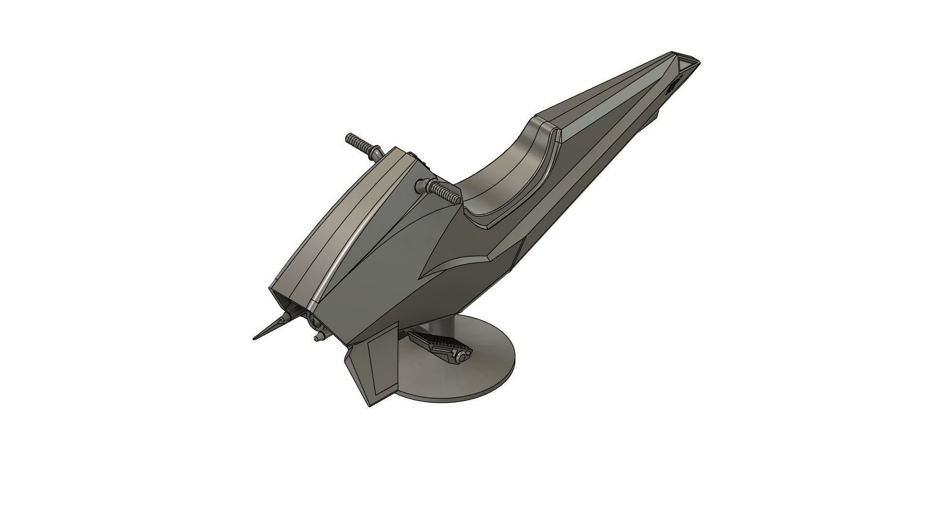 clone wars Mandalorian Speeder Bike Attack  3D print model_3