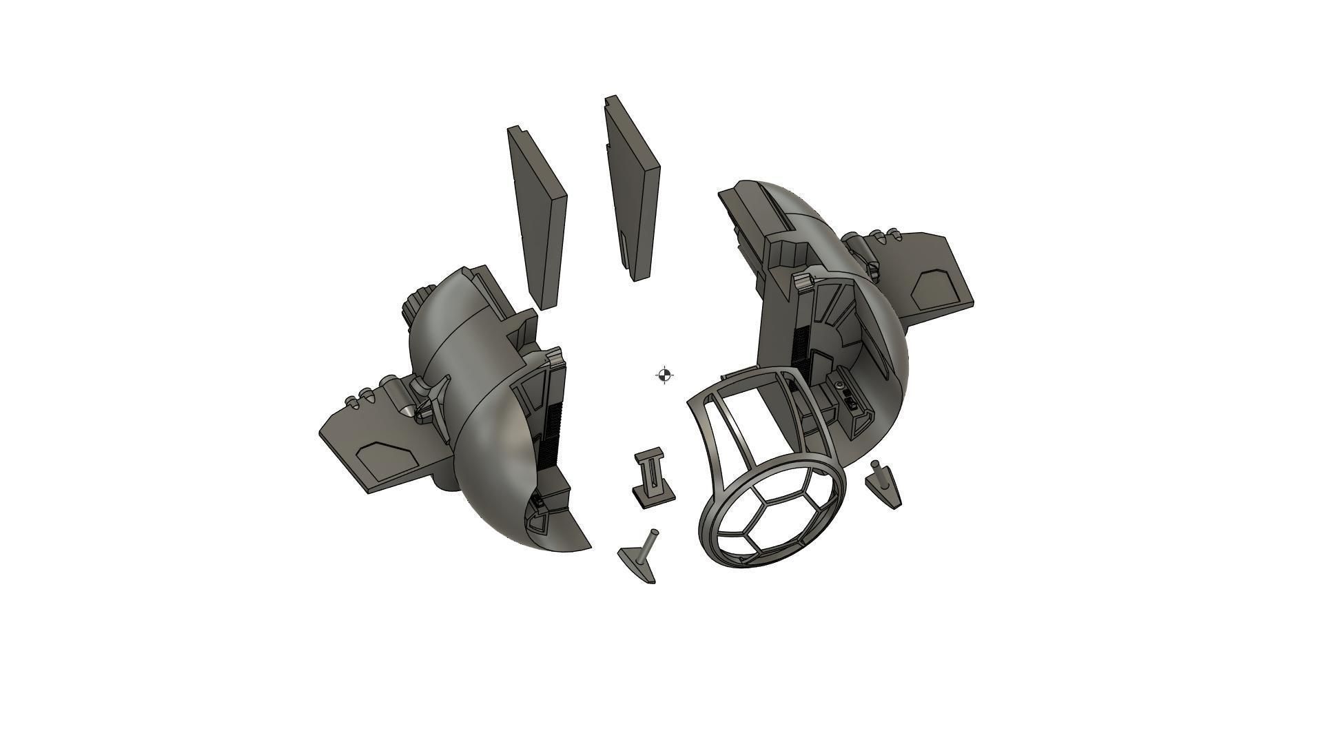 STAR WARS jedi interceptor yoda 3D print model_7