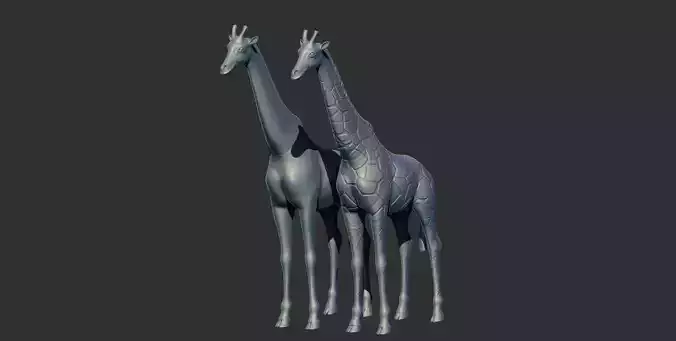 Giraffe 3d printable model 3D print model