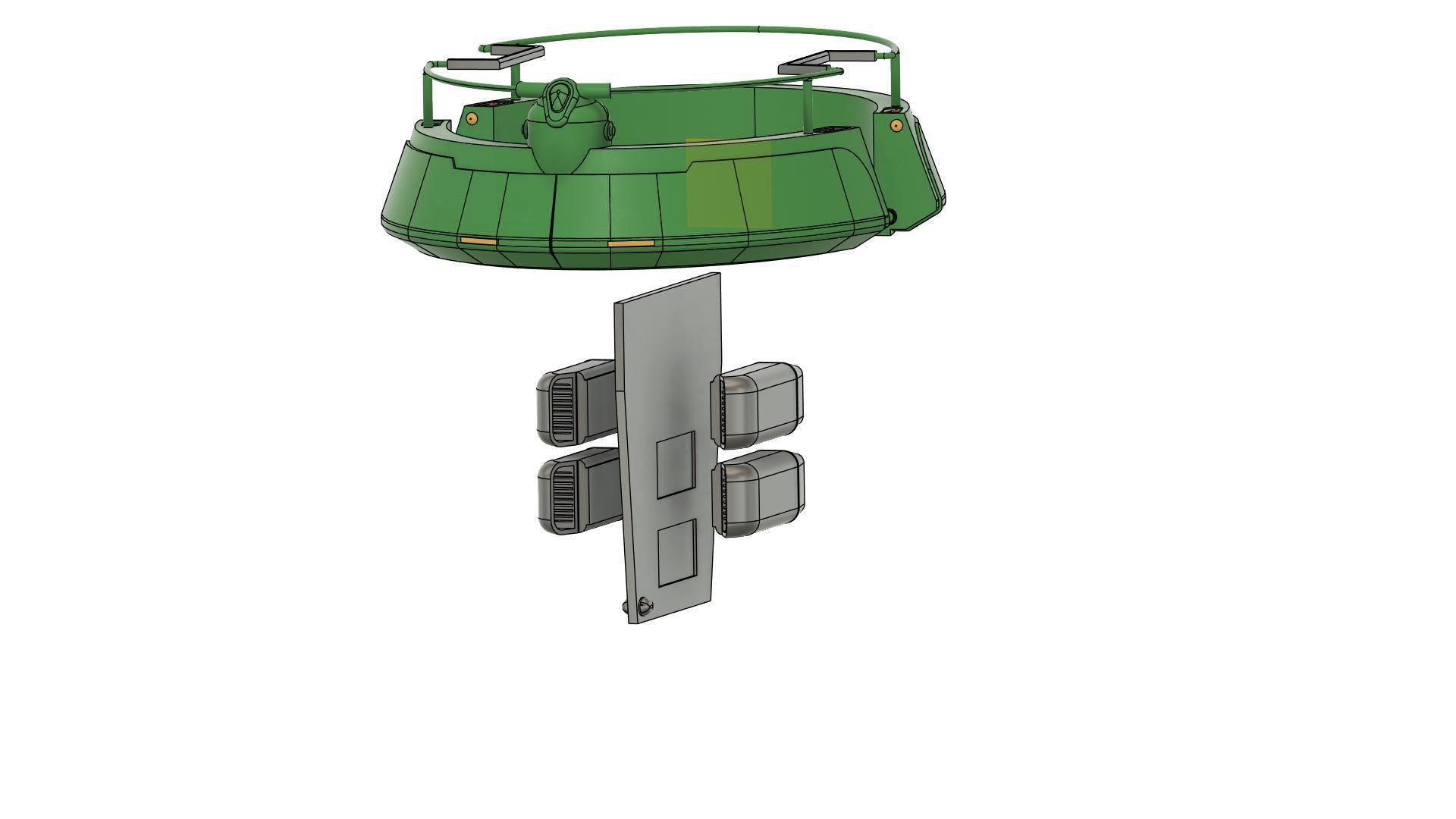 clone wars star wars THEED OVERLOOK  platform b 3D print model_8