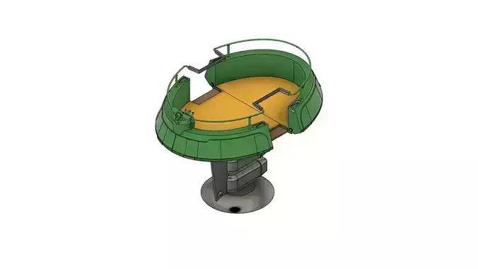 clone wars star wars THEED OVERLOOK  platform b 3D print model