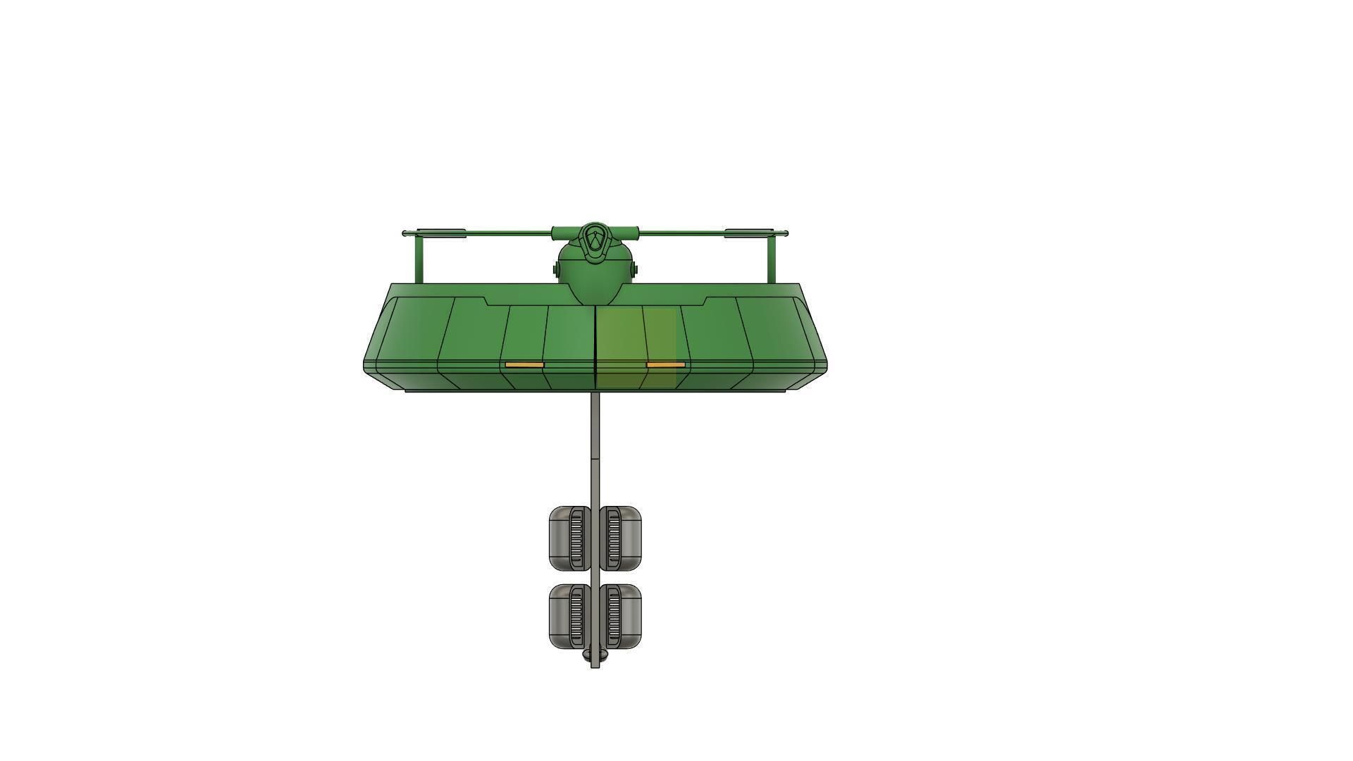 clone wars star wars THEED OVERLOOK  platform b 3D print model_1