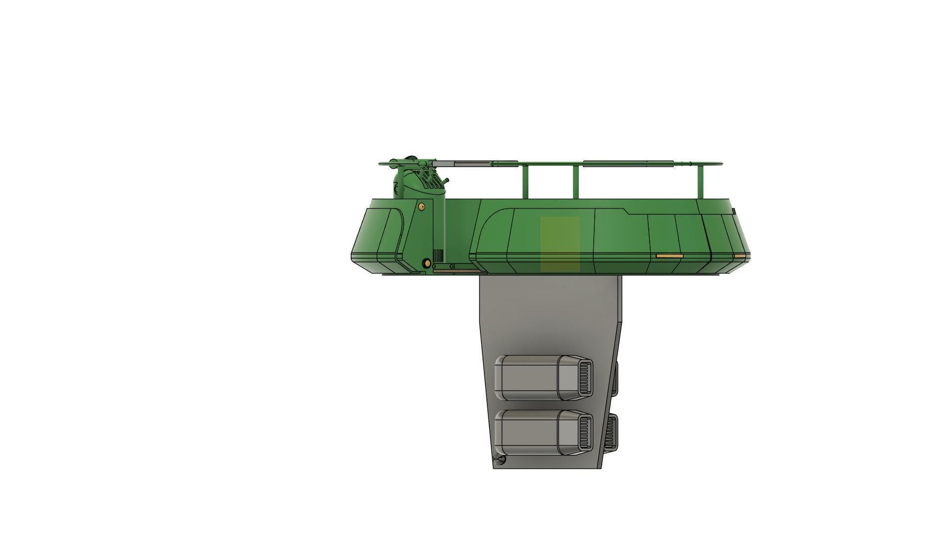 clone wars star wars THEED OVERLOOK  platform b 3D print model_6