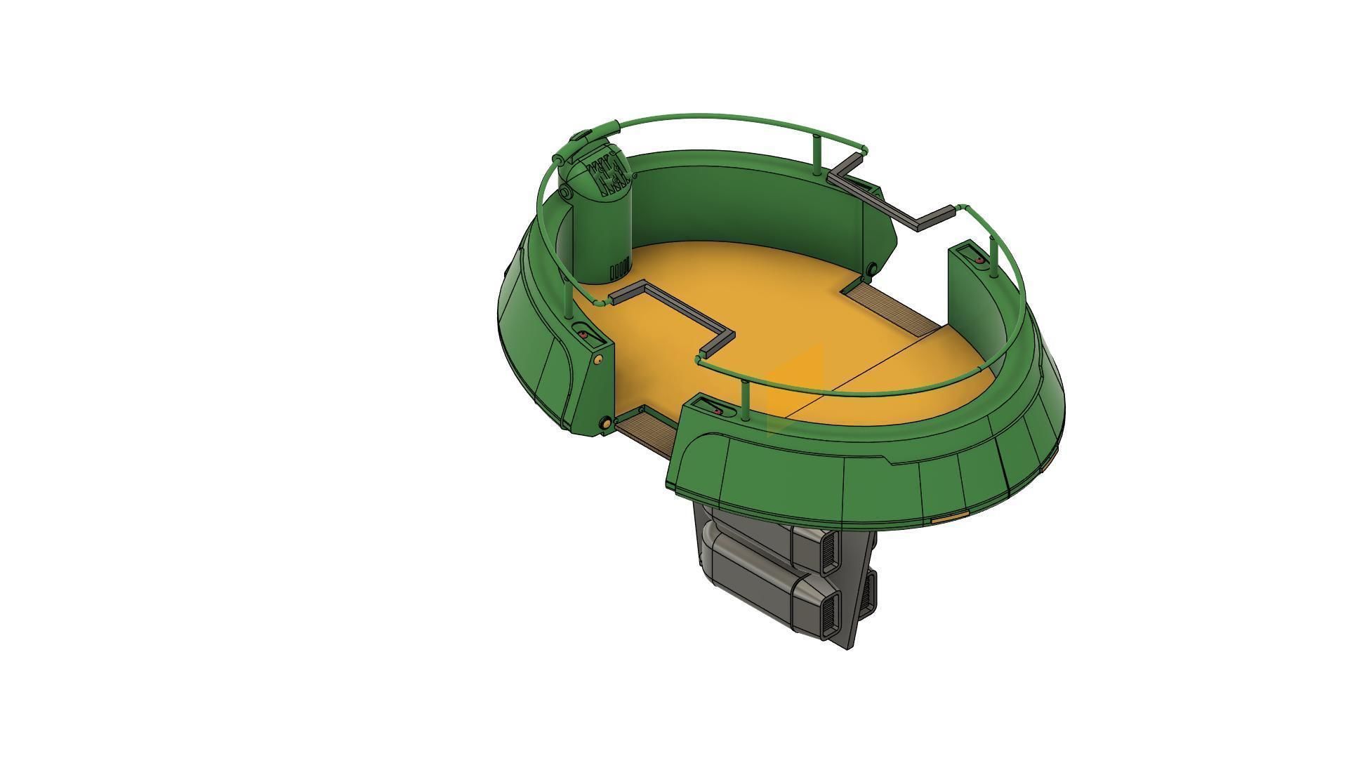 clone wars star wars THEED OVERLOOK  platform b 3D print model_7
