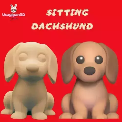 Sitting Dachshund