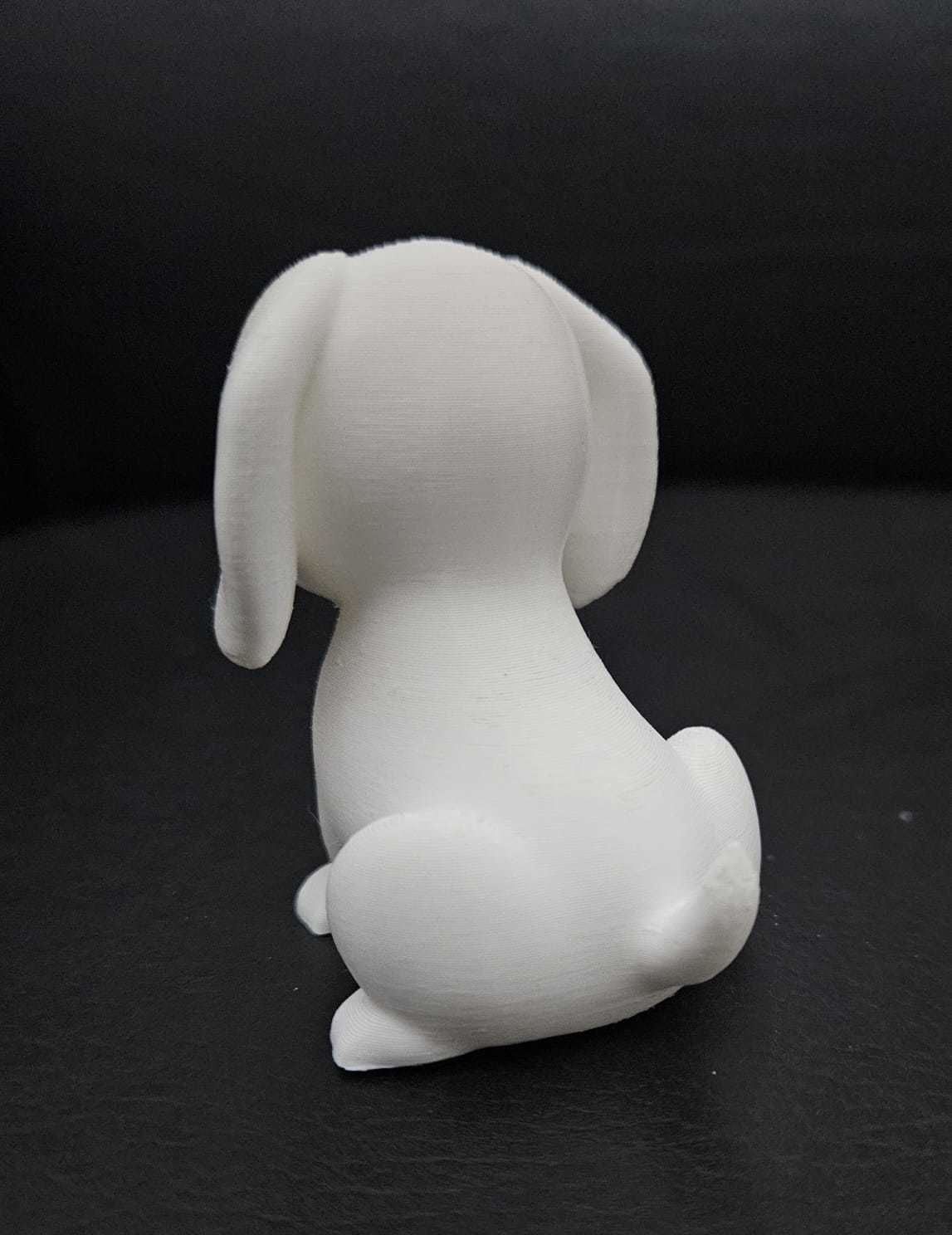 Sitting Dachshund 3D print model_8