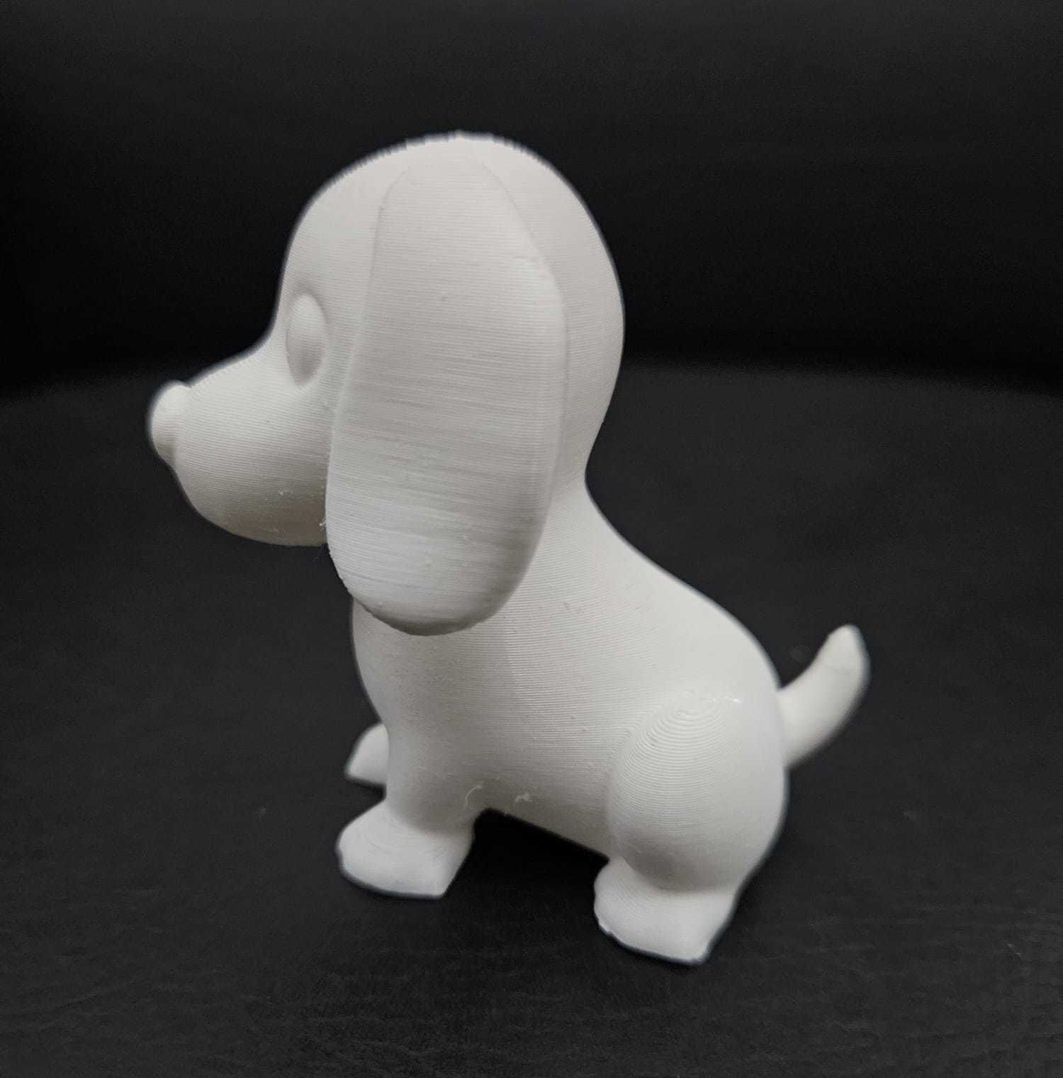 Sitting Dachshund 3D print model_7
