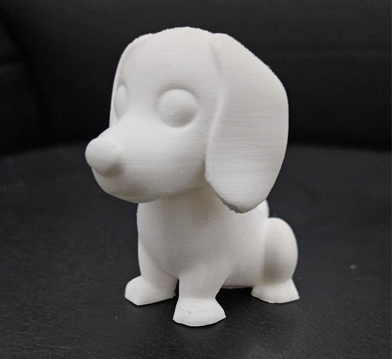 Sitting Dachshund 3D print model_6