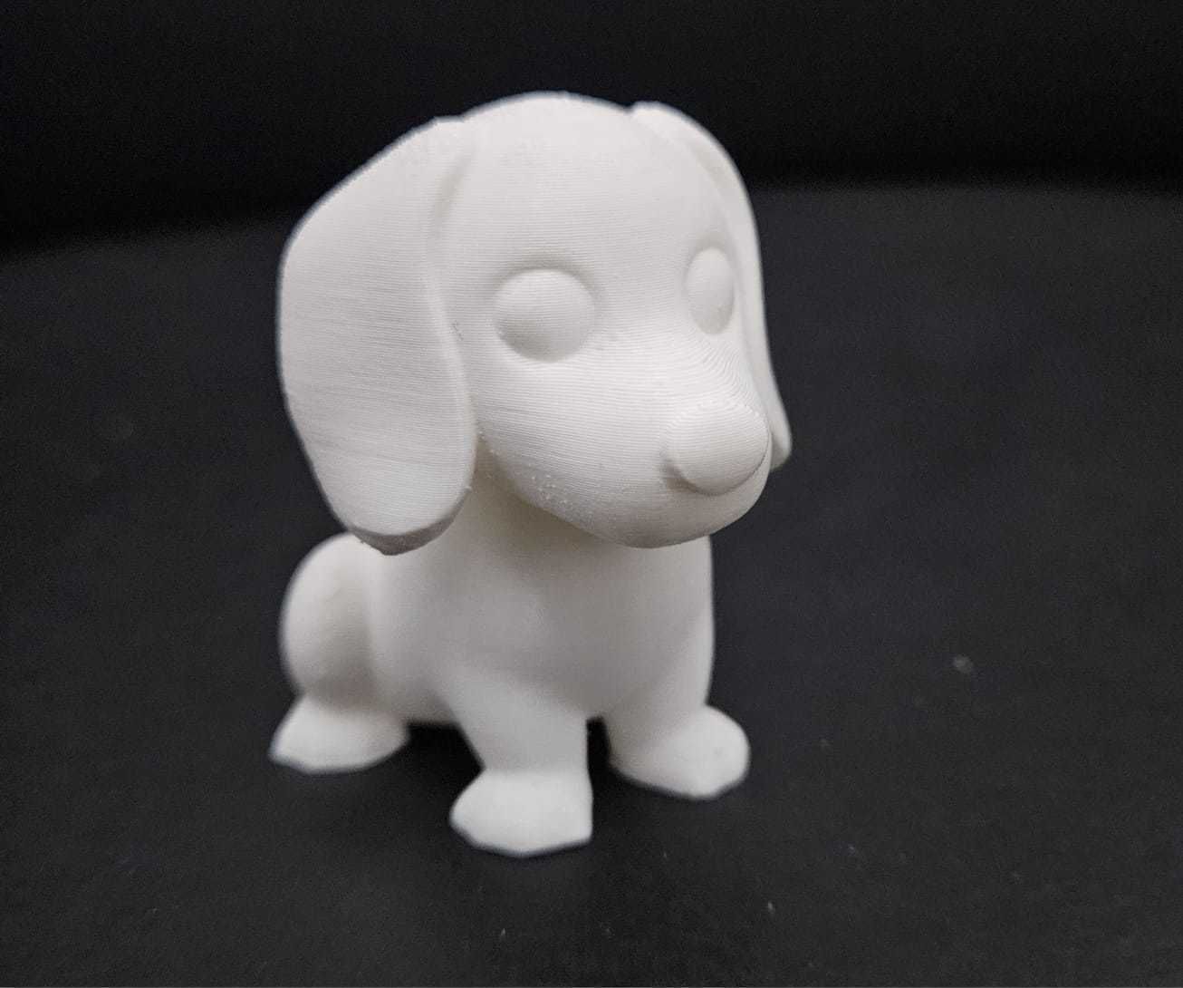 Sitting Dachshund 3D print model_12