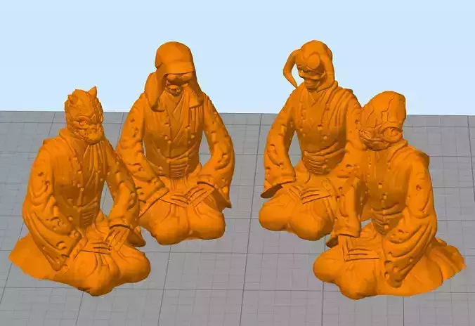 STAR WARS LOTHAL Dead Jedi in front of the temple