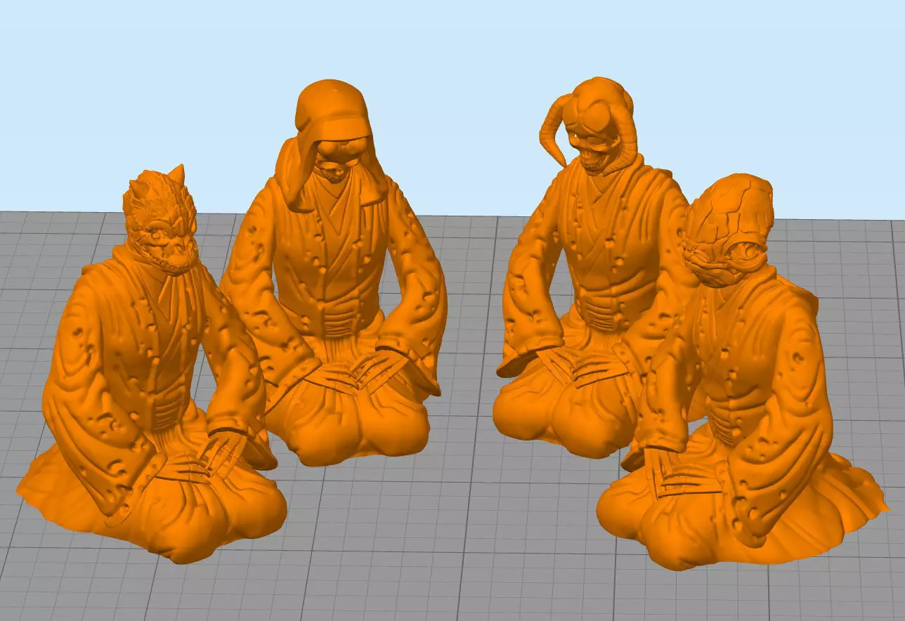 STAR WARS LOTHAL Dead Jedi in front of the temple 3D print model_0