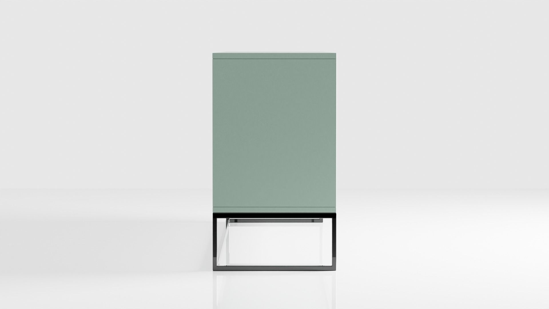Modern Green Sideboard Low-poly 3D model_4