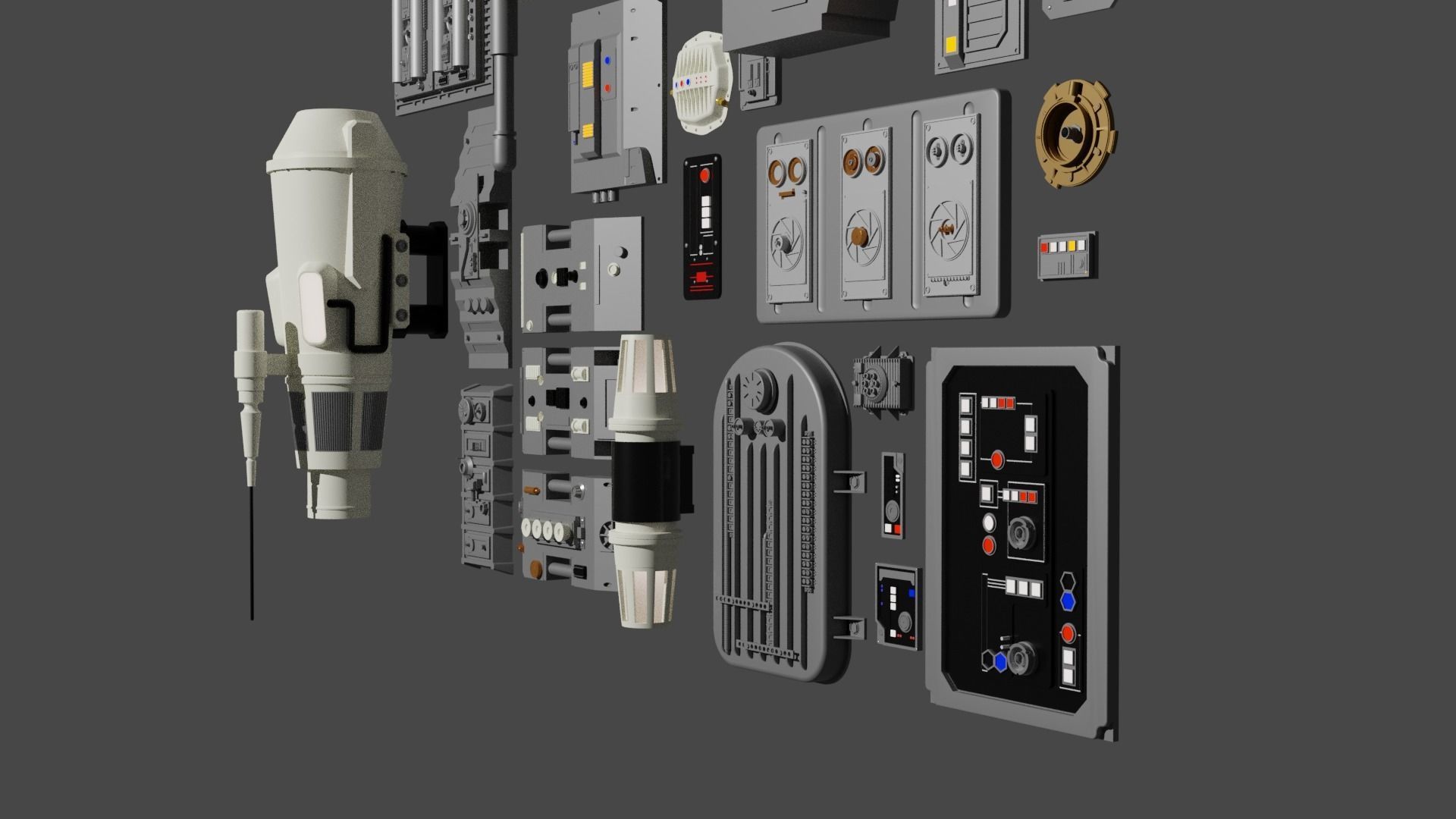Star Wars Panels Pack 02 3D model_10