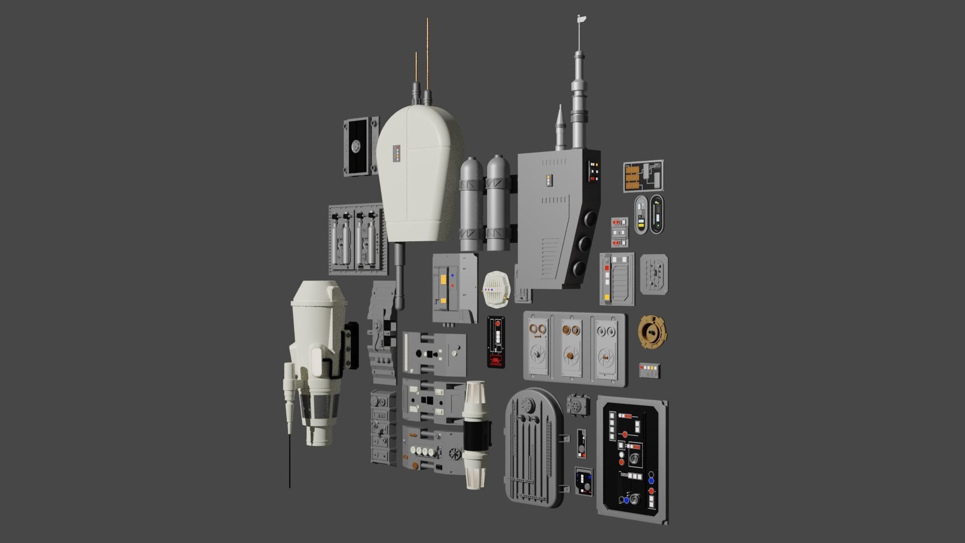 Star Wars Panels Pack 02 3D model_2