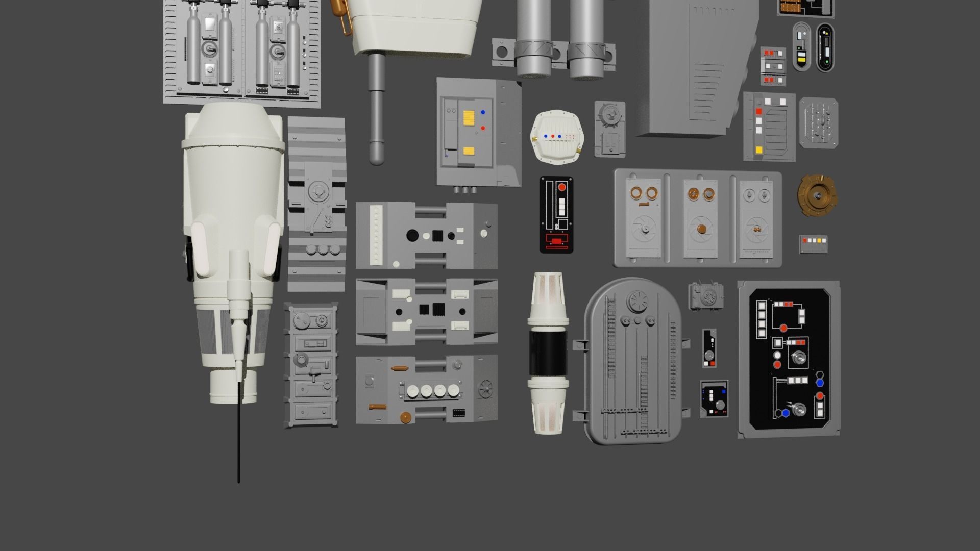 Star Wars Panels Pack 02 3D model_8