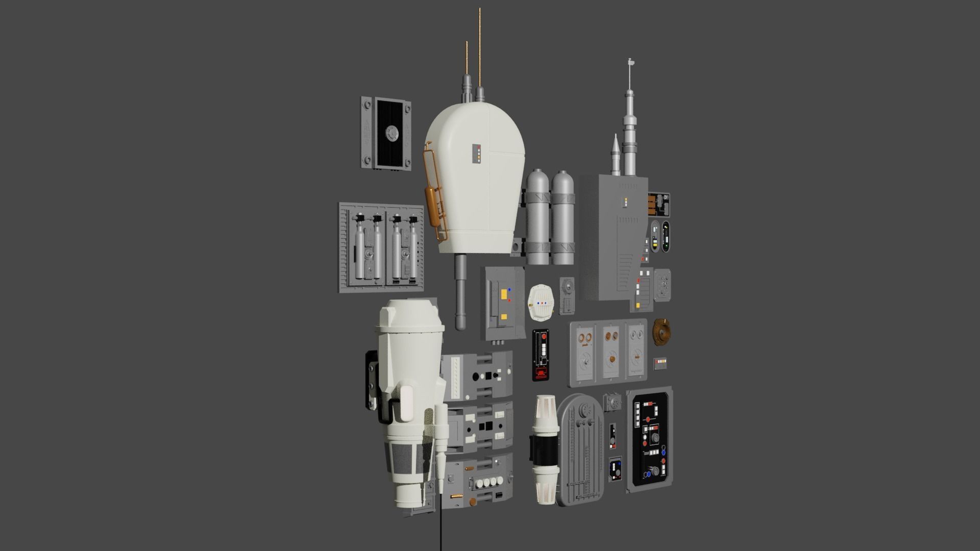 Star Wars Panels Pack 02 3D model_4