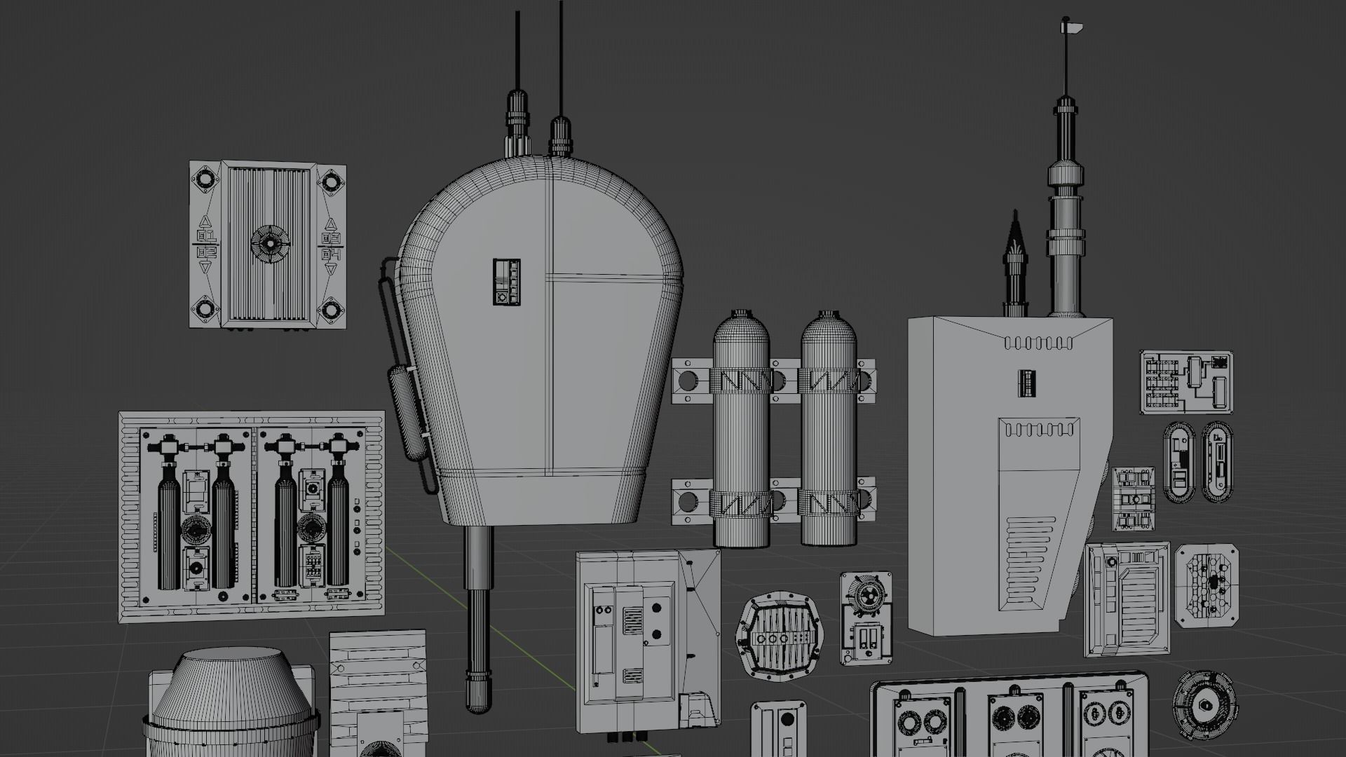 Star Wars Panels Pack 02 3D model_7