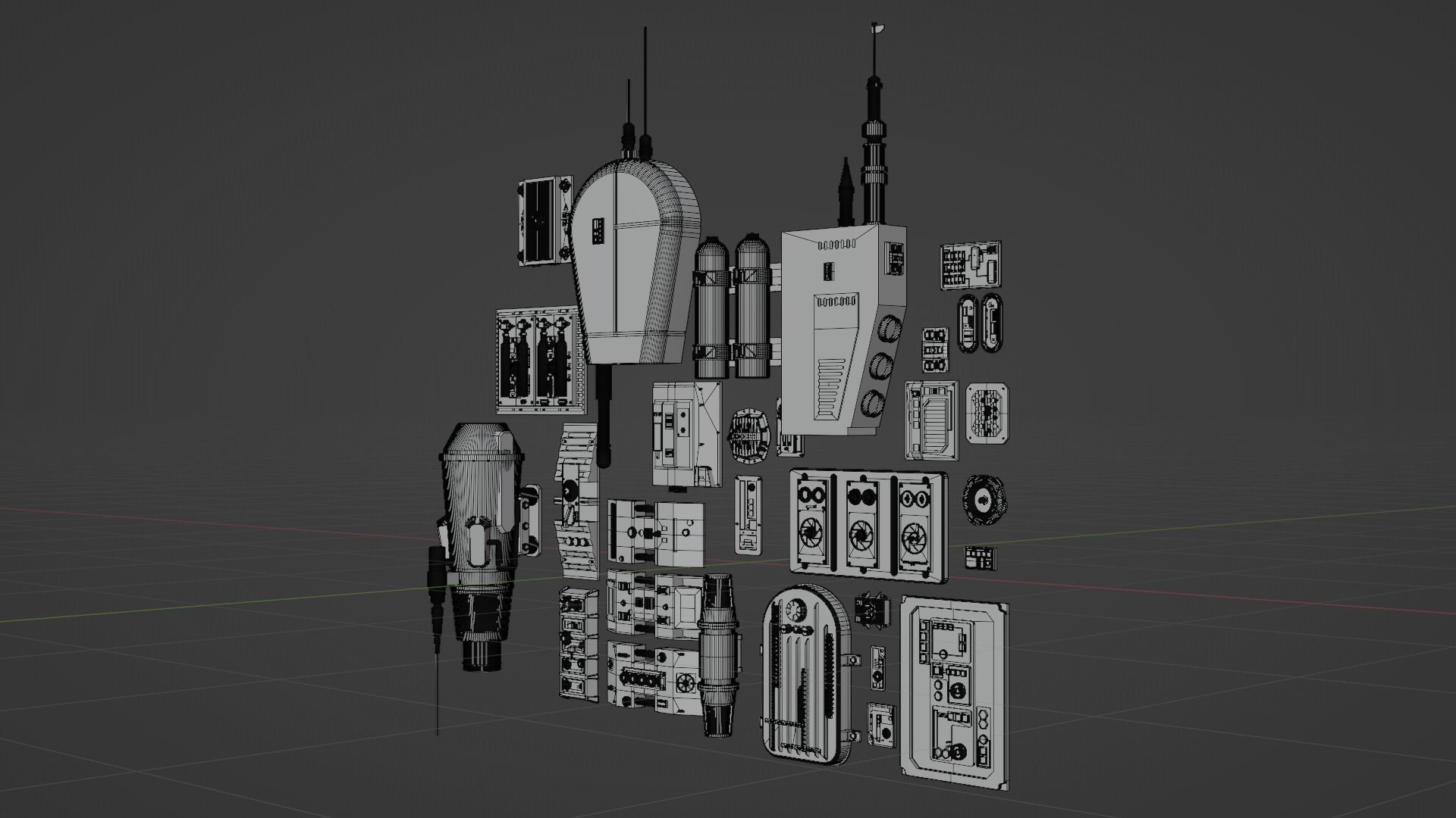 Star Wars Panels Pack 02 3D model_3