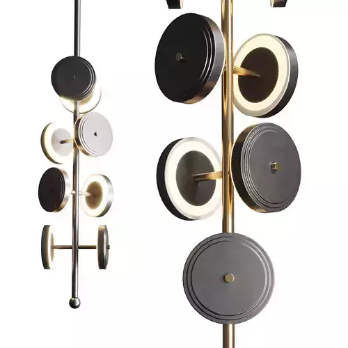 Le Royer Chandelier in Aged Brass by Larose Guyon 01