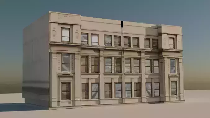 Building 6 Low-poly 3D model