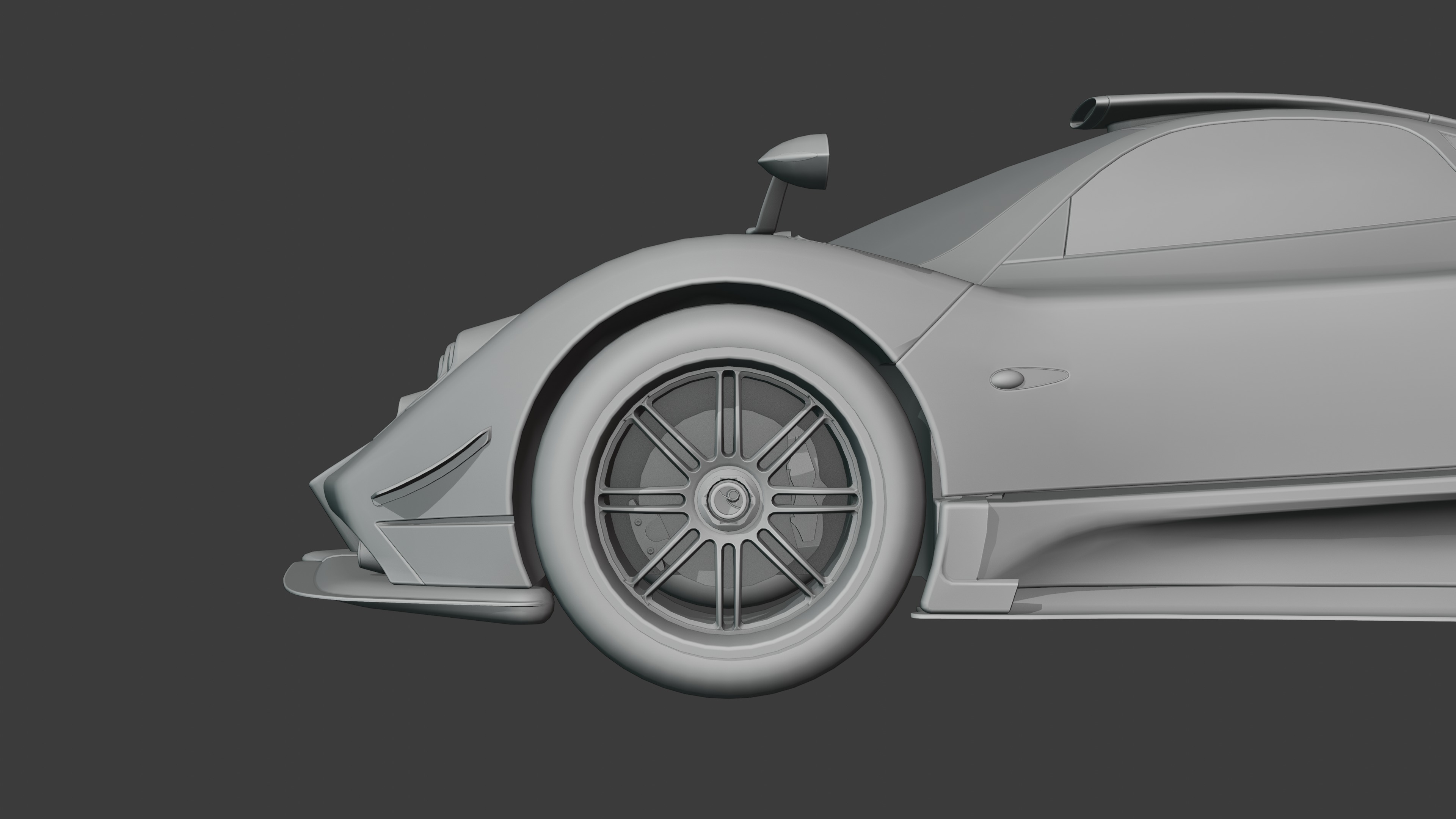 Pagani Zonda Cinque Low-poly 3D model_40
