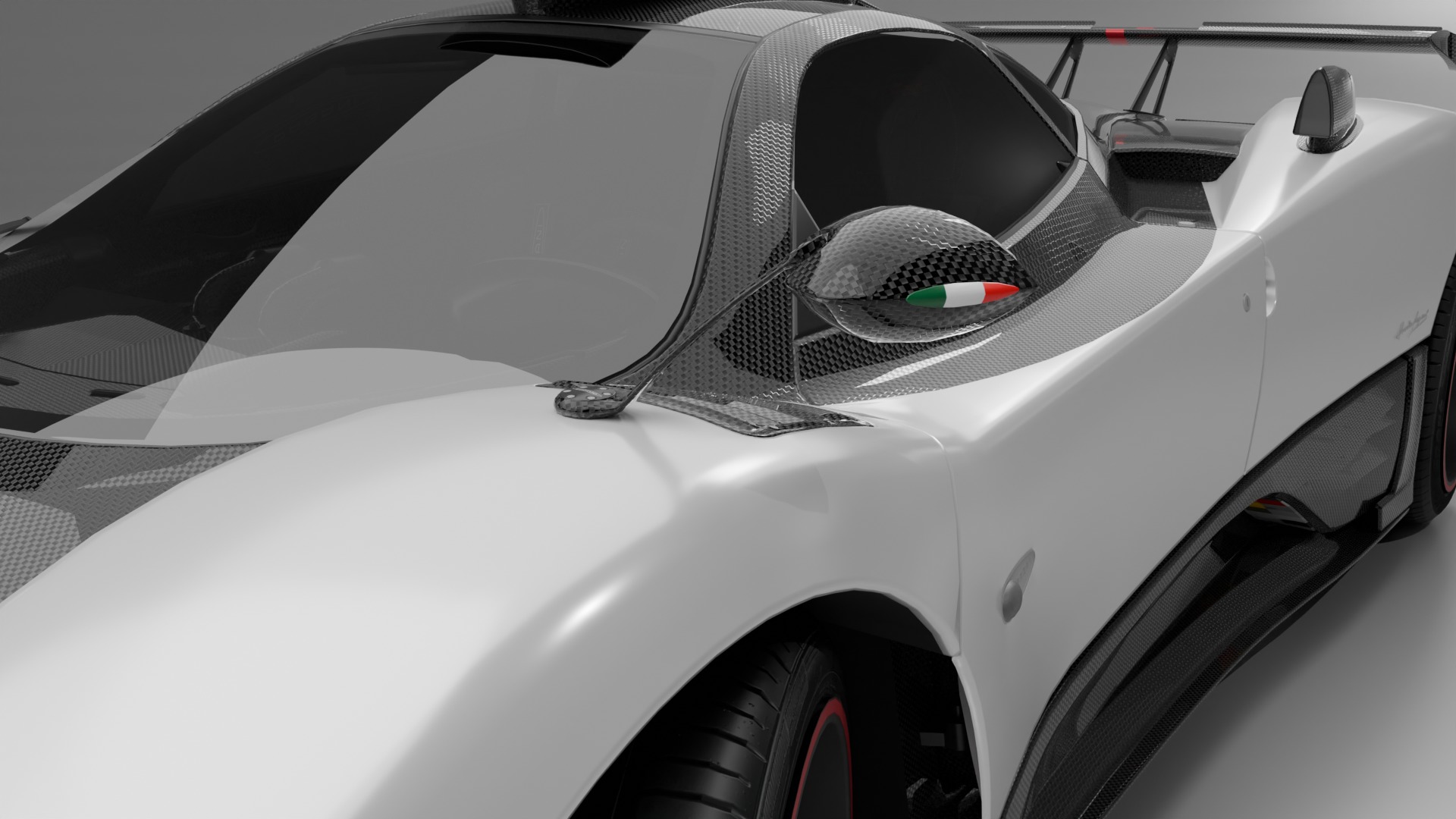 Pagani Zonda Cinque Low-poly 3D model_17