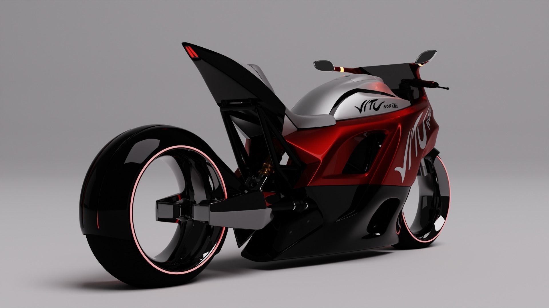 Electrice Bike future 3D model_3