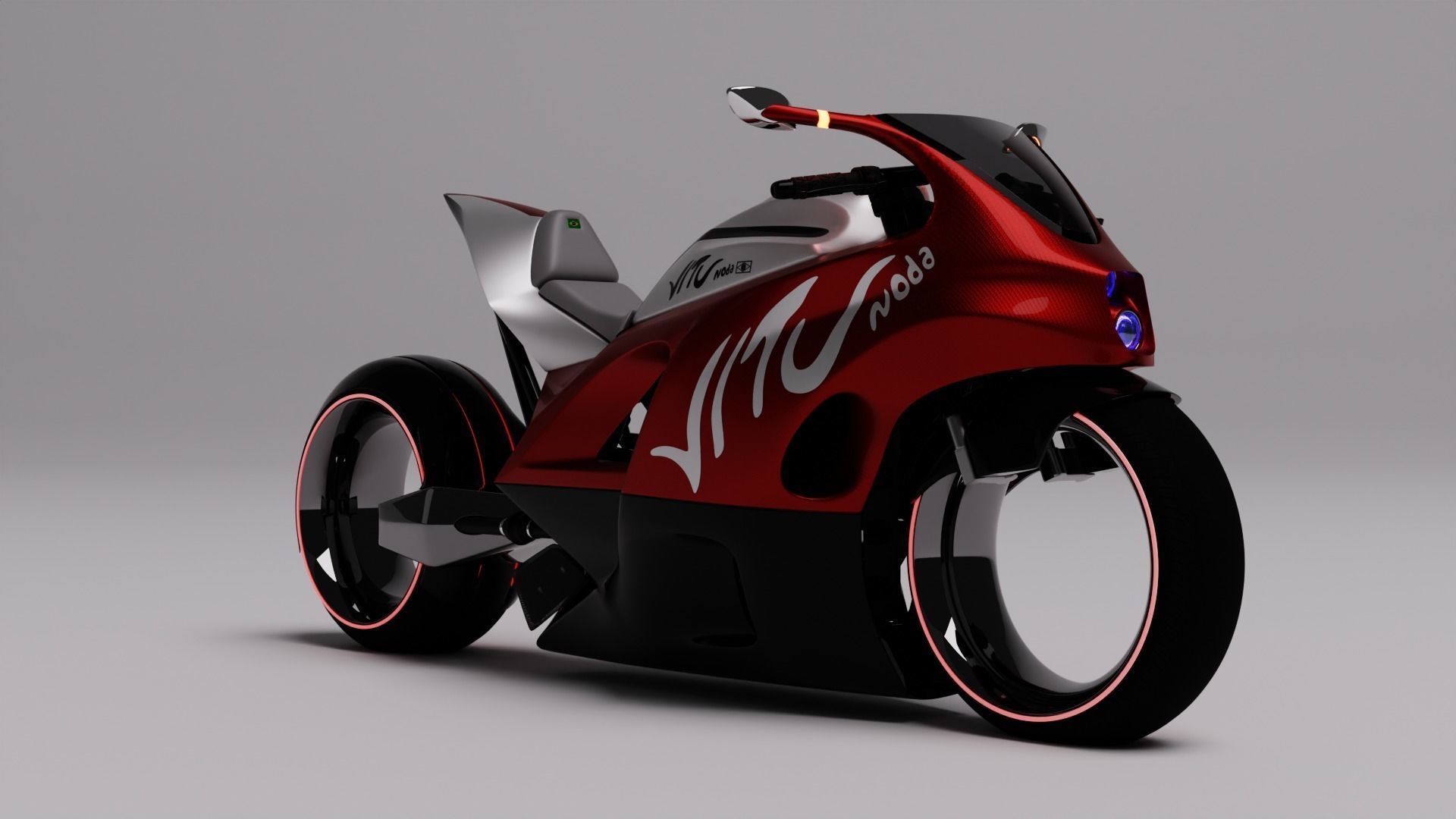 Electrice Bike future 3D model_5