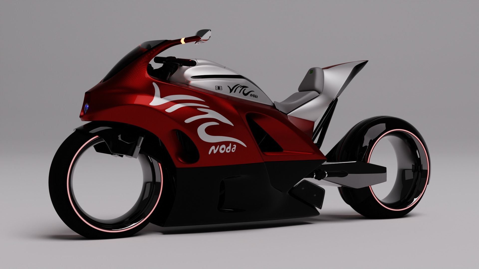 Electrice Bike future 3D model_1