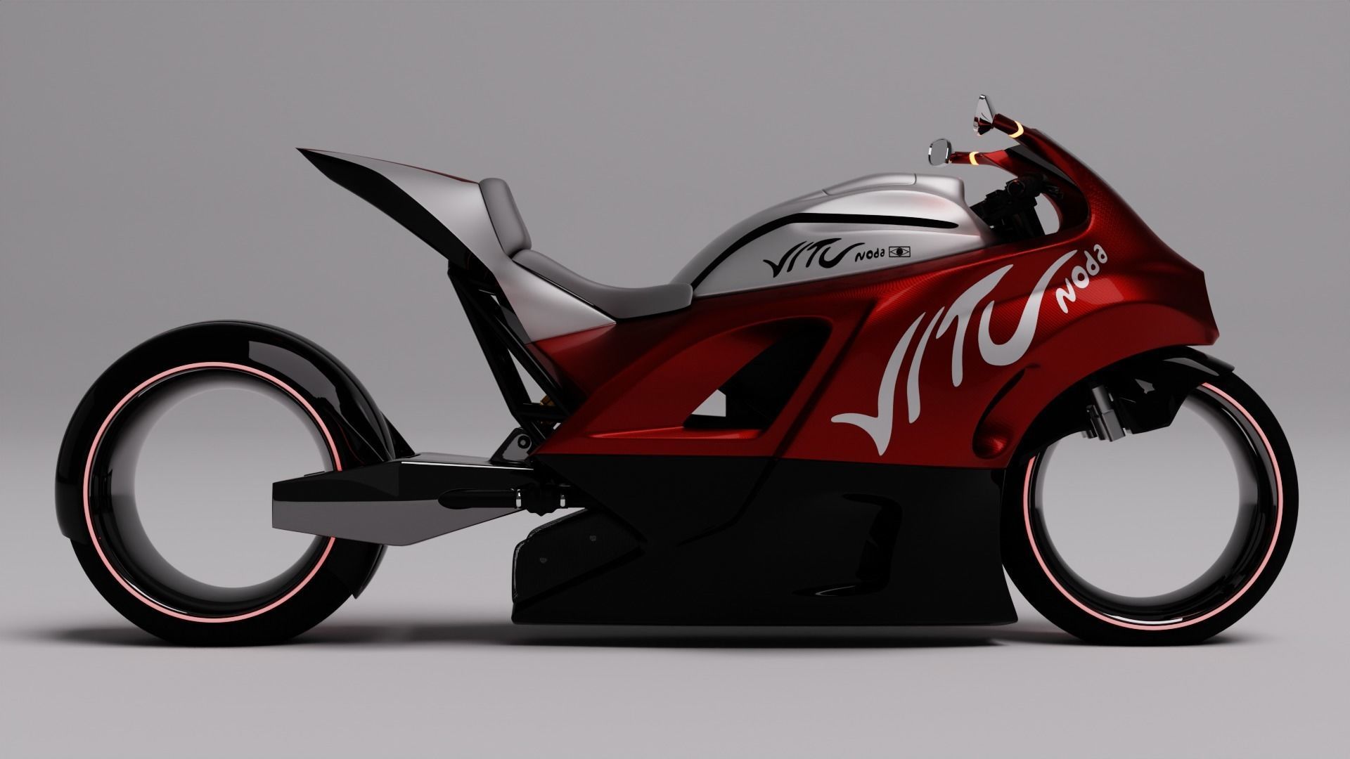 Electrice Bike future 3D model_4