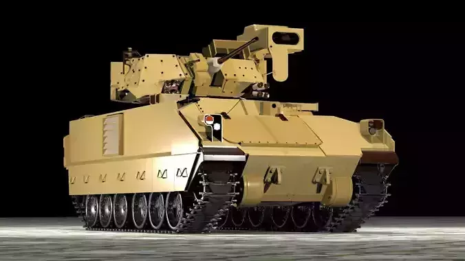 M2A2 BRADLEY ODS INFANTRY FIGHTING VEHICLE Low-poly 3D model