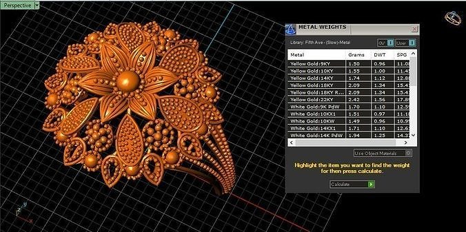 Flower Ring  3D print model