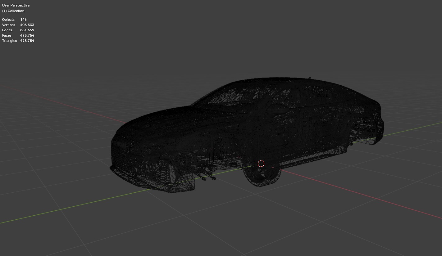 Audi RS7 C8 Low-poly 3D model_20