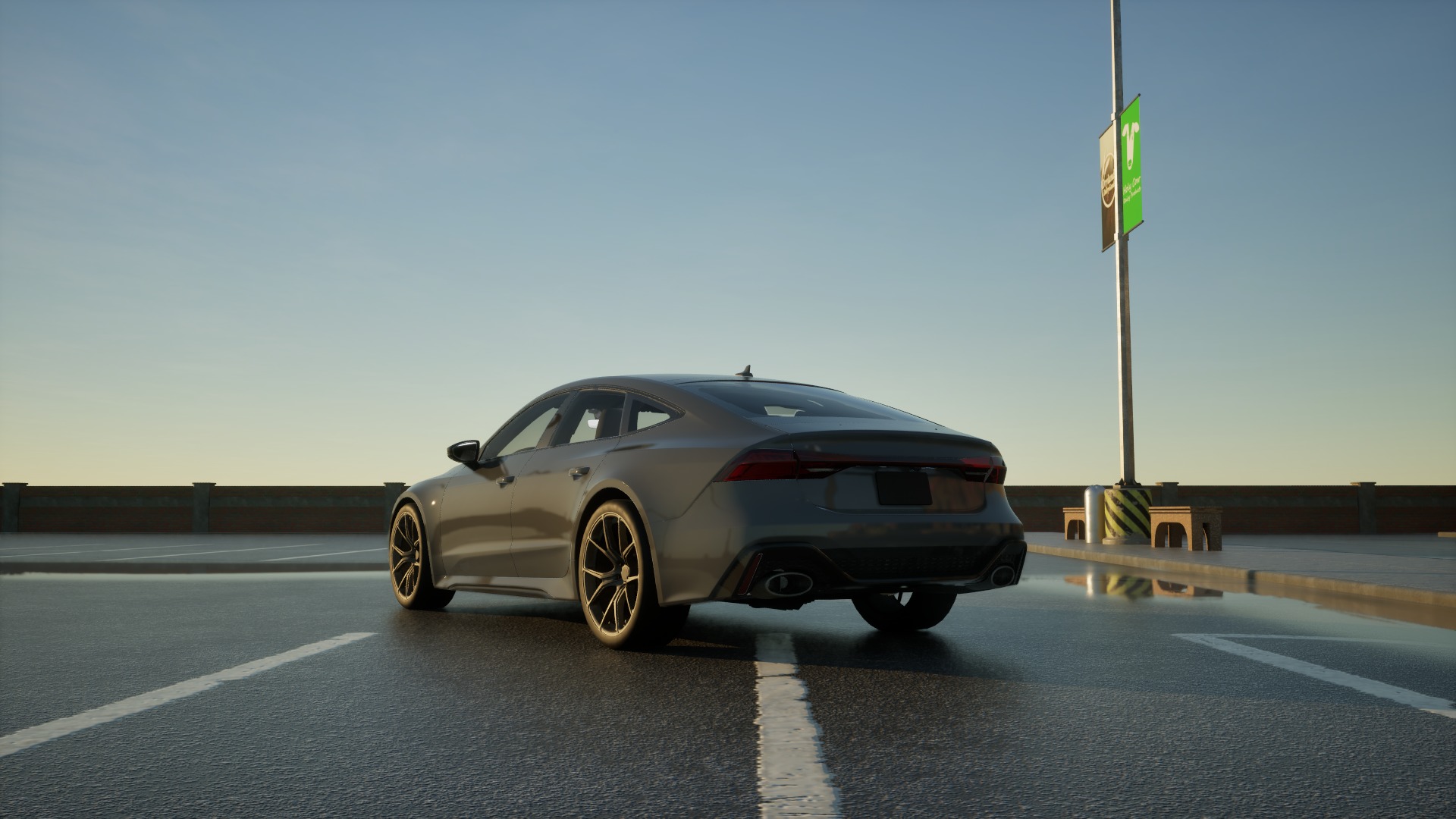 Audi RS7 C8 Low-poly 3D model_3