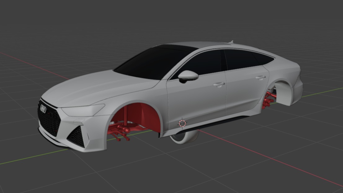 Audi RS7 C8 Low-poly 3D model_17