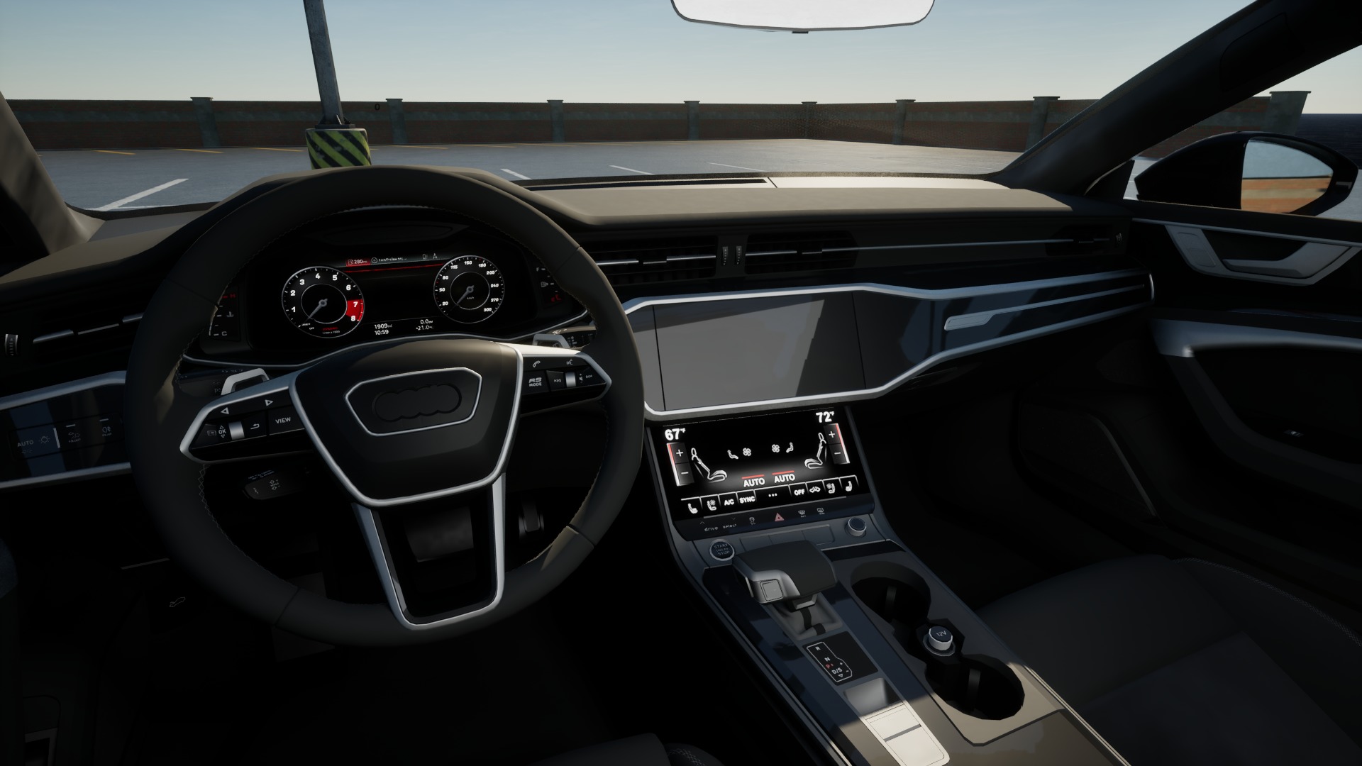 Audi RS7 C8 Low-poly 3D model_6