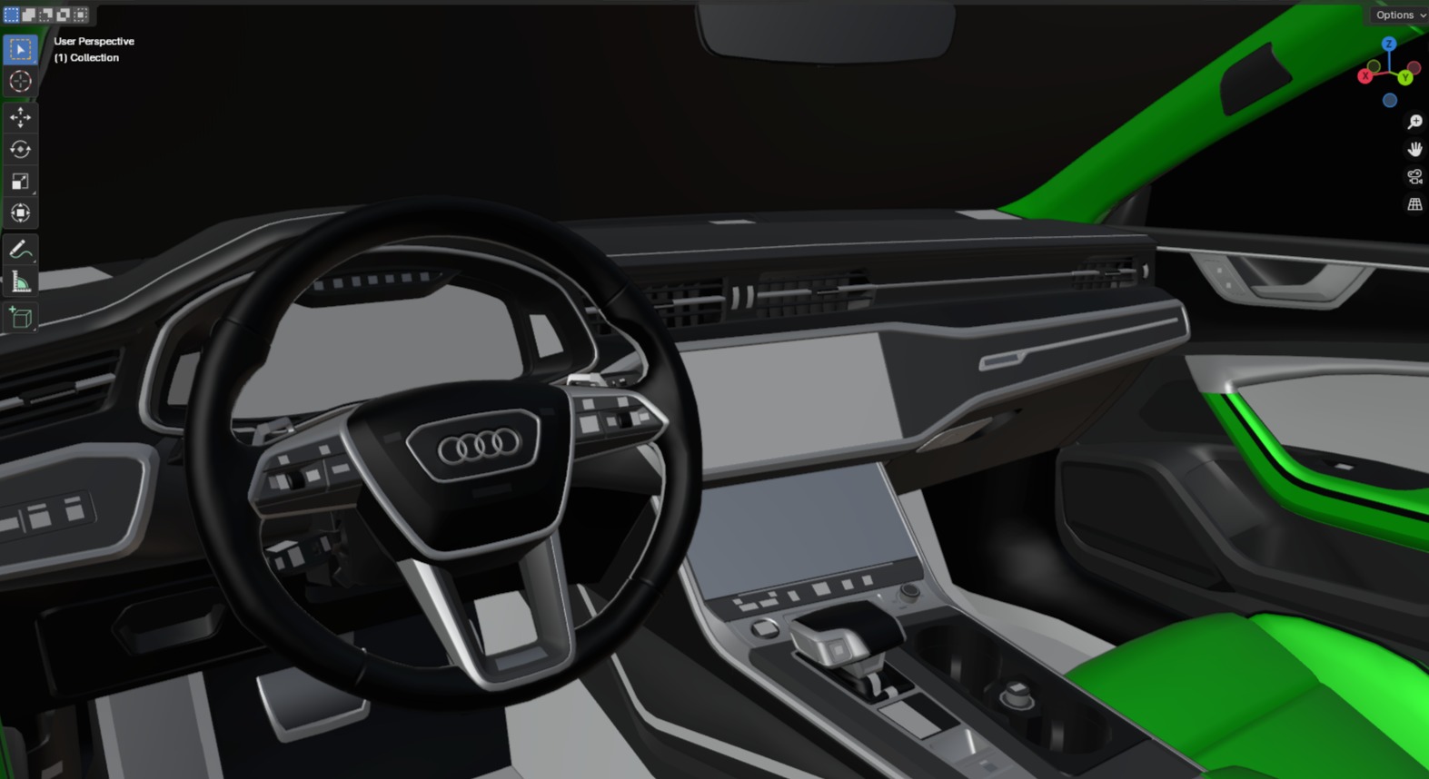 Audi RS7 C8 Low-poly 3D model_19