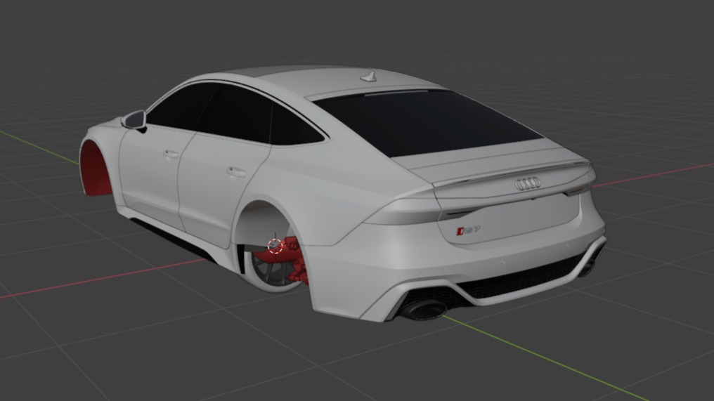 Audi RS7 C8 Low-poly 3D model_16