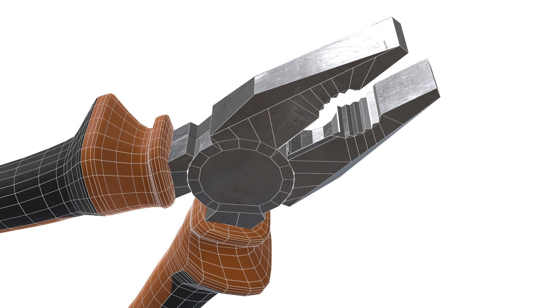 Pliers slightly worn 3D model_10