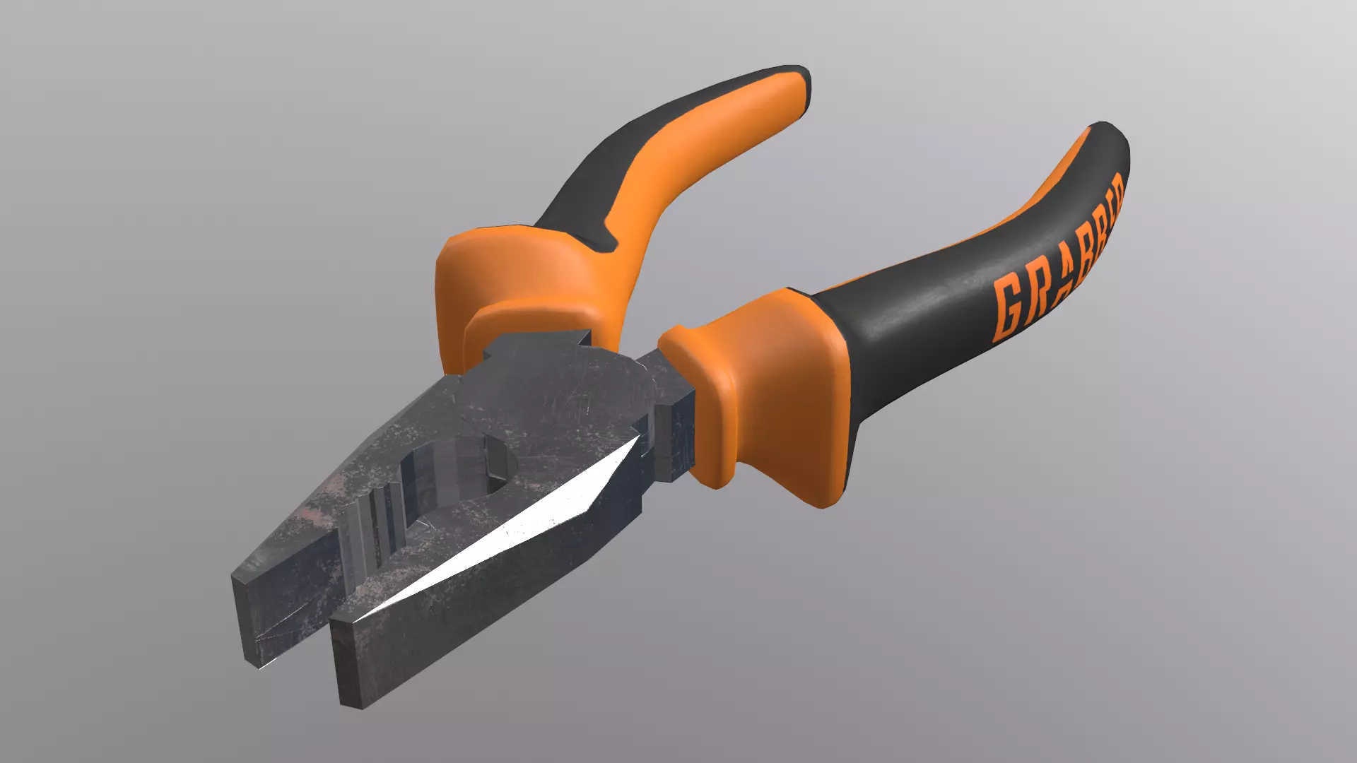 Pliers slightly worn 3D model_0